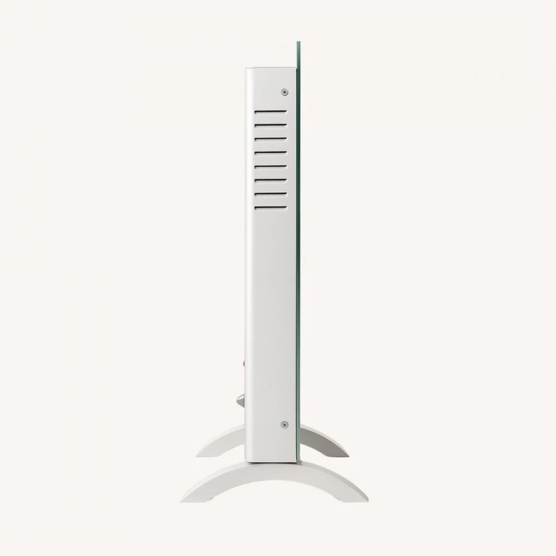 Zenet ZET-526 Подов и стенен конвектор бял, нагревател за въздух 1500W, Бял стъклен панел с дистанционно управление